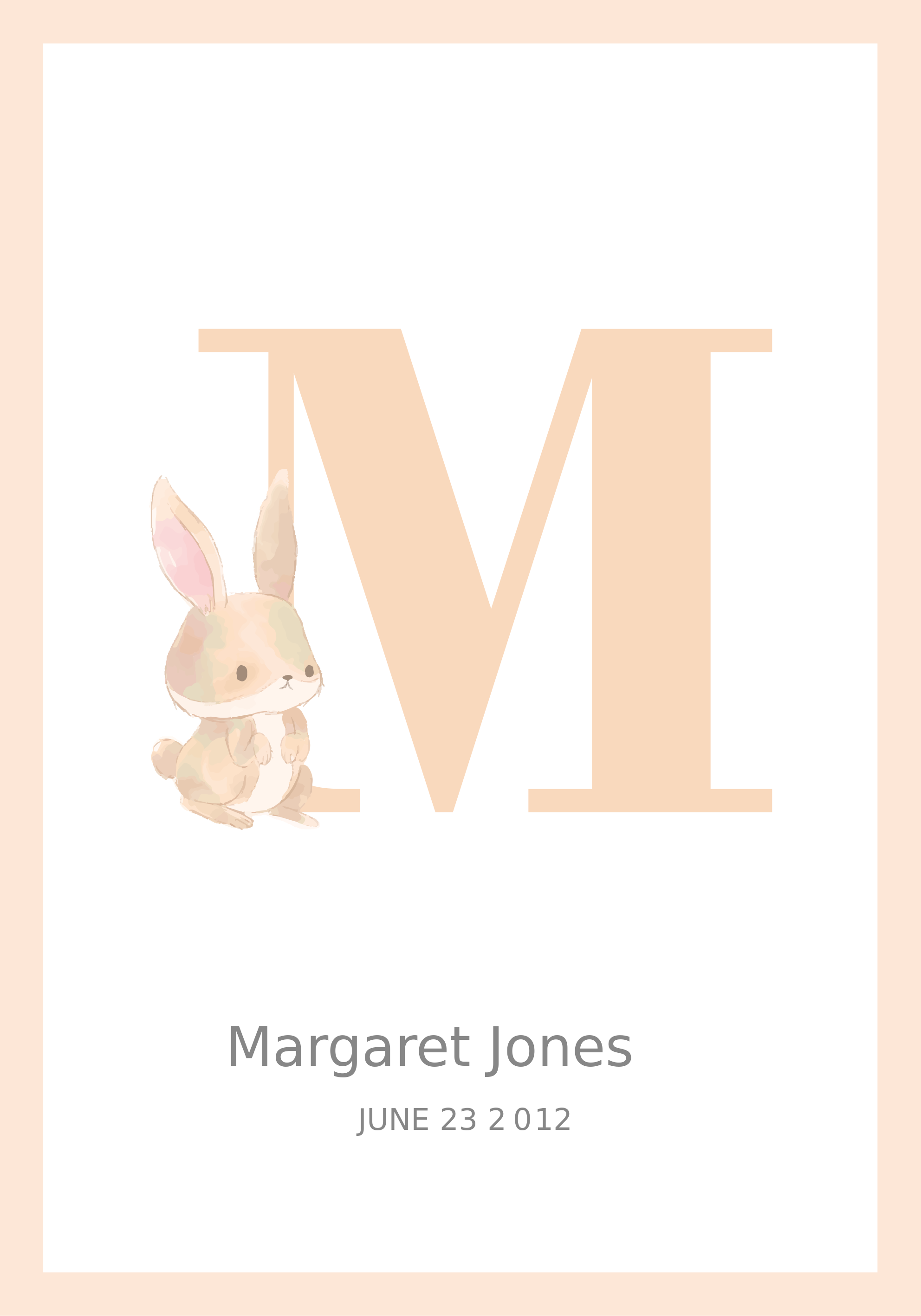 Tilpasset initial personlig plakat - Tenstickers