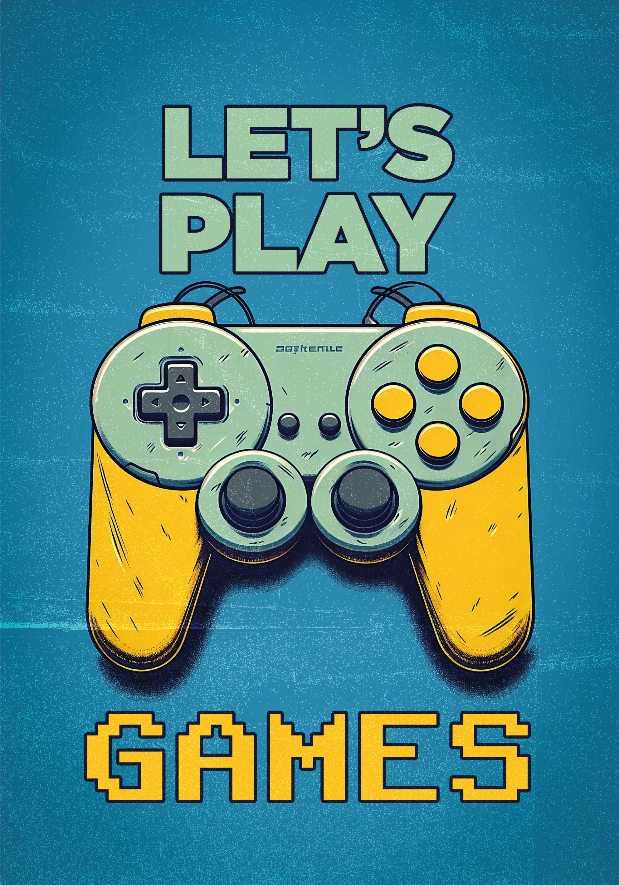 Let's play games spill Plakat tenåringer - Tenstickers