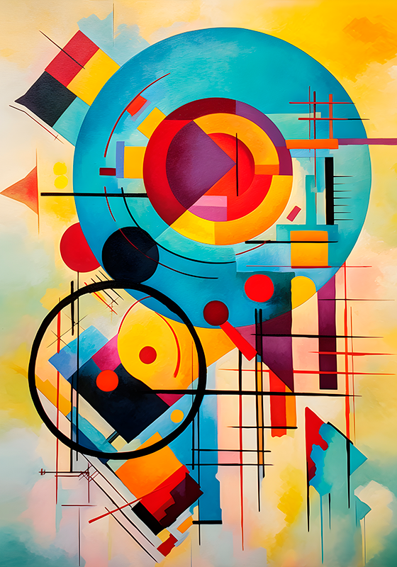 Abstrakt ekspresjonisme kunstplakat - Tenstickers