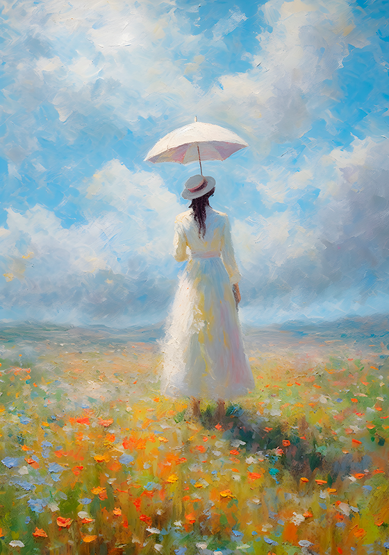 Printemps impresjonisme kunstplakat - Tenstickers