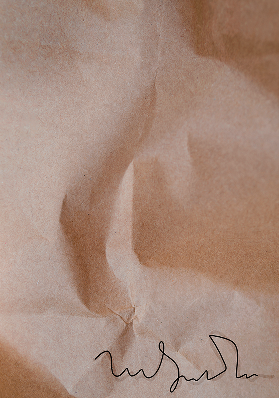 Gammel papirsignatur abstrakte plakate - Tenstickers