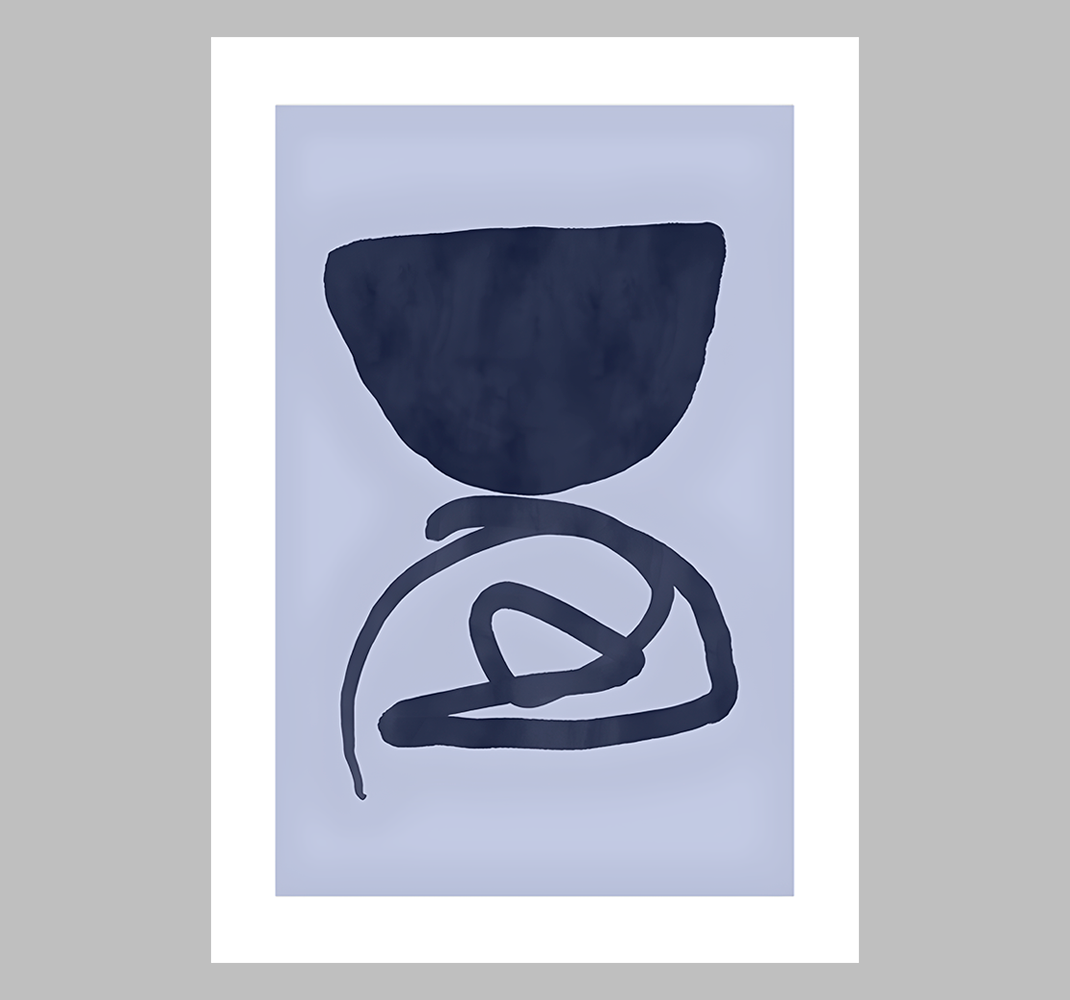 Lilla ramme abstrakte plakate - Tenstickers