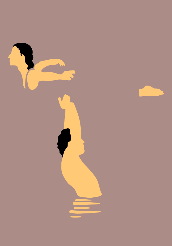 Johnny og baby plakatdesignet - Tenstickers