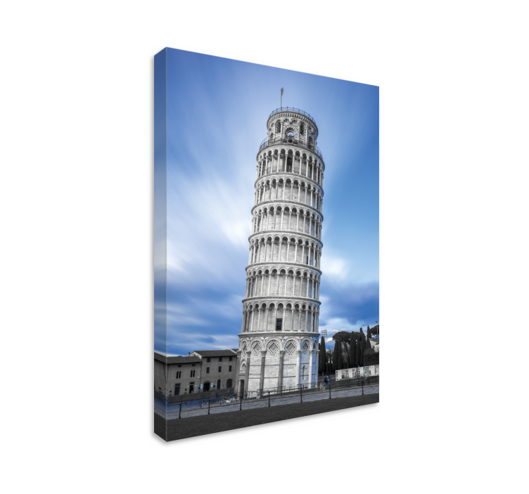 Tower of pisa, italia, lerretstrykk - Tenstickers
