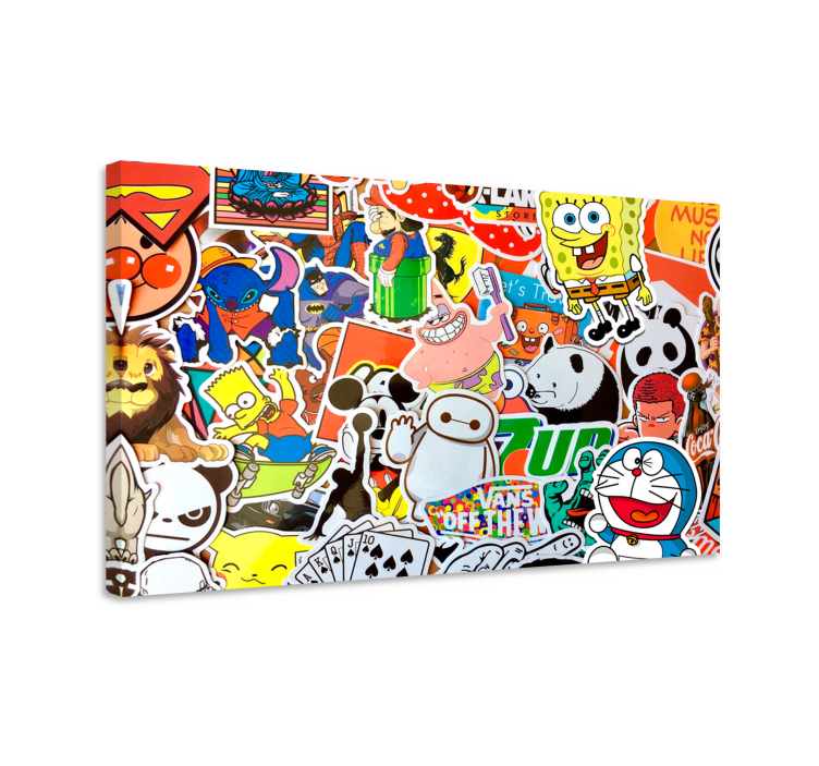 Tegneseriefigurer barnehageduk - Tenstickers