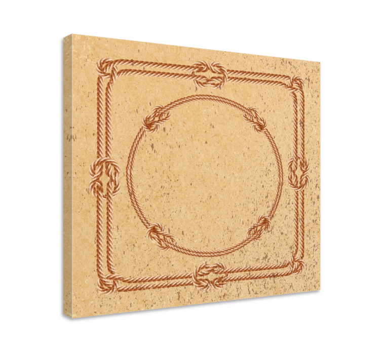 Taurammepreging geometriske lerretsbilde - Tenstickers