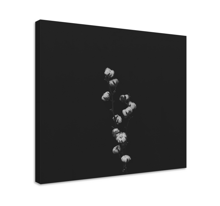 Lerretstrykk i bomullsplante - Tenstickers