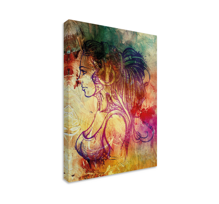 Sinn full av drømmer lerret kunsttrykk - Tenstickers