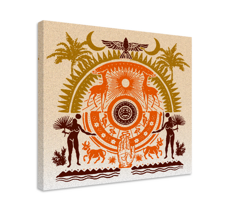 Buddha lerretsbilder åndelig naturscene - Tenstickers