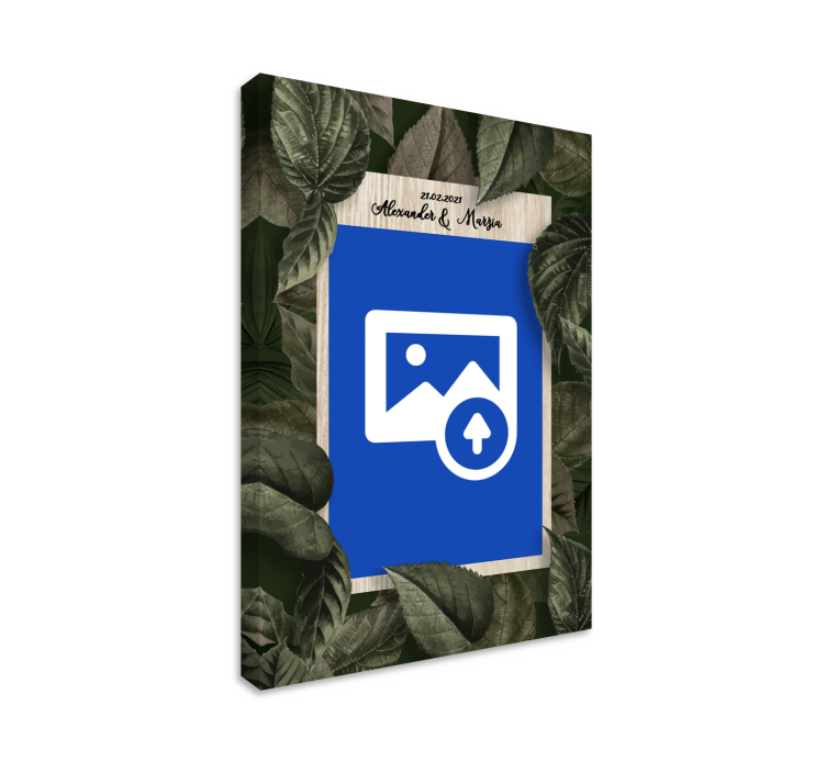 Bryllup hender og bukett lerretsbilde personer - Tenstickers