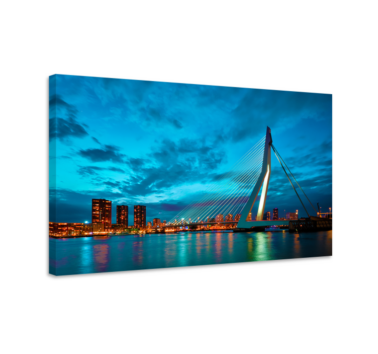 Rotterdam skyline lerretsbilde - Tenstickers