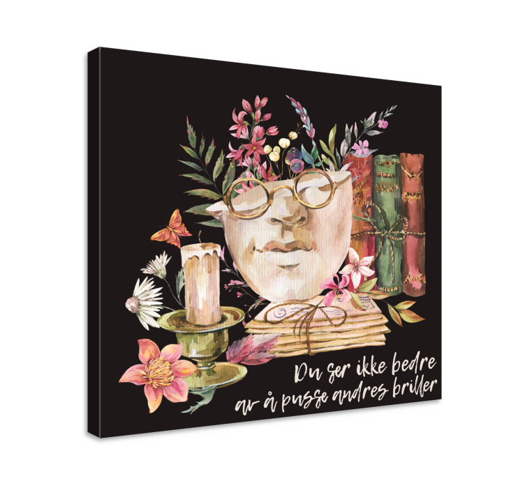 Norsk sitat dobbelt moral lerretsbilde nordisk - Tenstickers