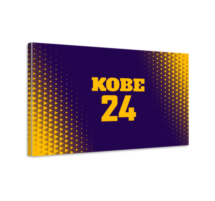 Sport lerretsbilde kobe 24 design - Tenstickers