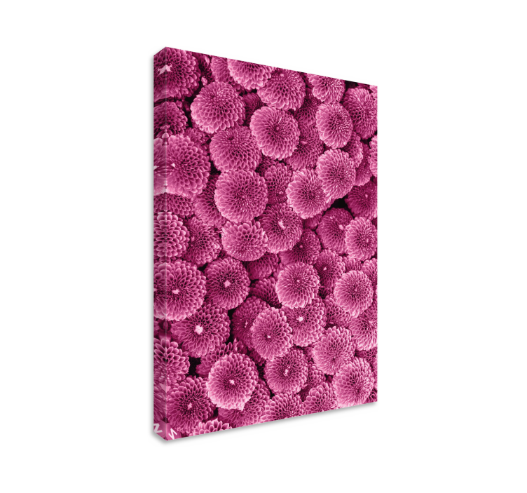 Livlige blomstermønstre blomst lerretsbilde - Tenstickers