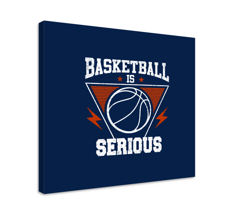 Sport lerretsbilde basketball er alvorlig - Tenstickers