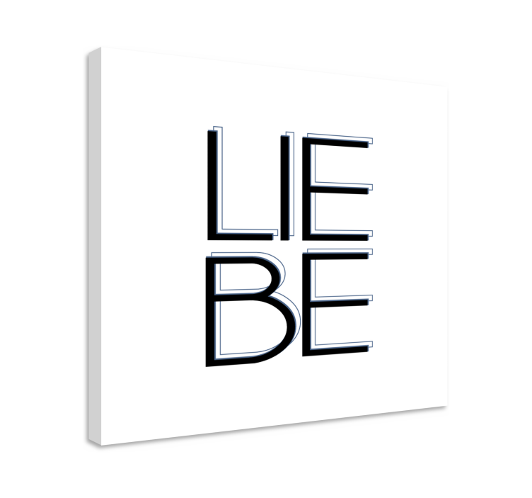 Lerretsbilde sagn typografisk uttrykk - Tenstickers