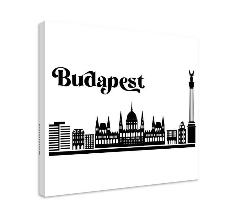 Budapest skyline byer lerretsbilde - Tenstickers