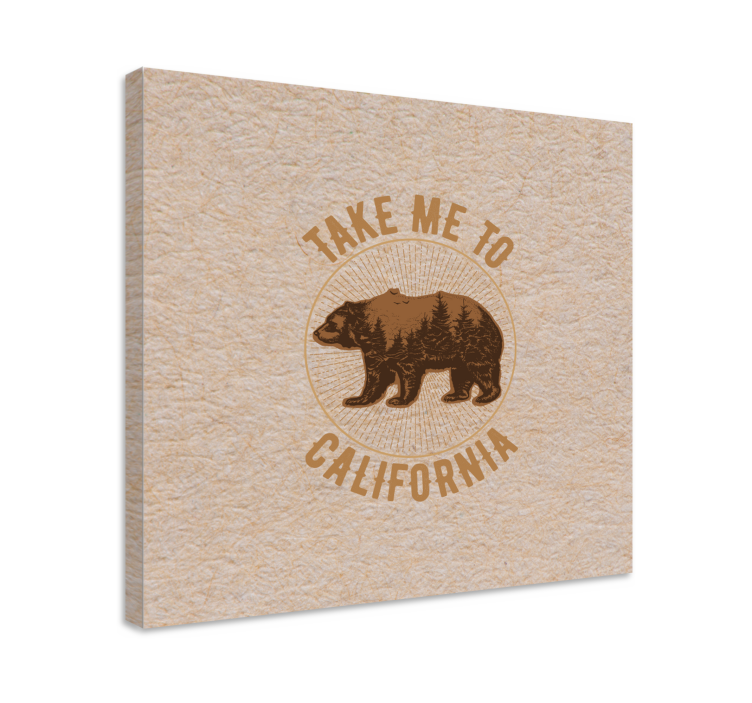 California bear symbol dyr lerretsbilde - Tenstickers