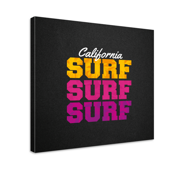 California surf style sport lerretsbilde - Tenstickers