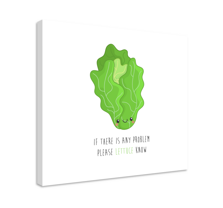 Morsomt sitat med salat lerretsbilde tekster - Tenstickers