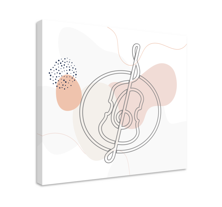 Lerretsbilde musikal instrumentskisse - Tenstickers