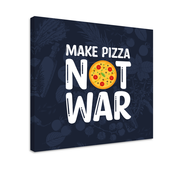 Morsomme sitater lager pizza lerretsbilde tekster - Tenstickers
