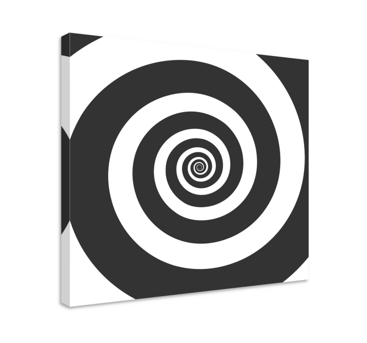 Geometriske lerretsbilde spiral mønster - Tenstickers