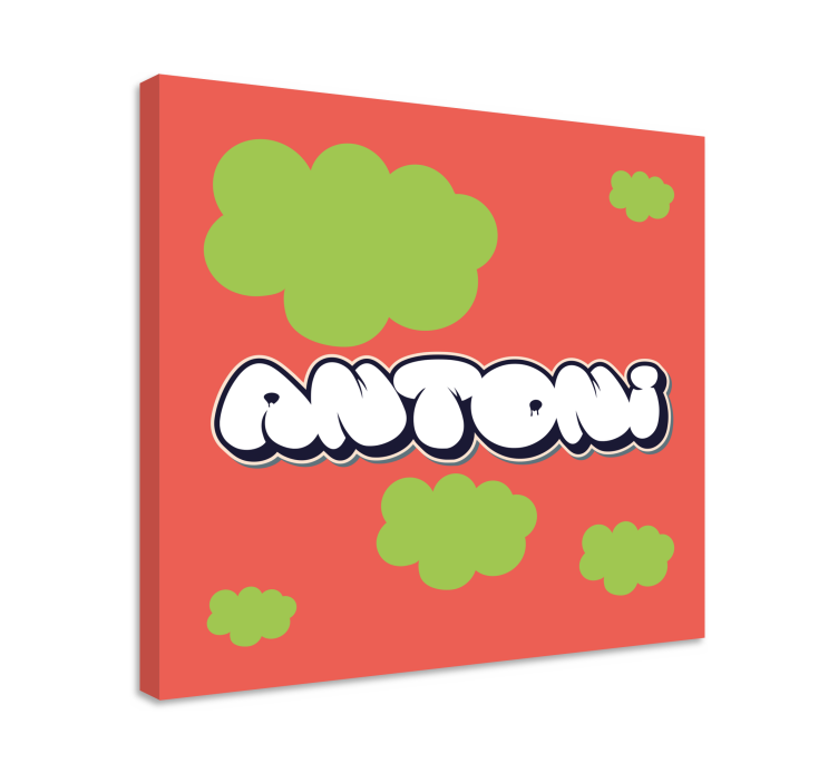 Alfabet lerretsbilde leken skrifttype - Tenstickers