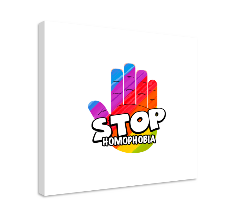 Lerretsbilde sagn stopp homofobi - Tenstickers
