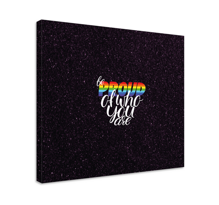 Lerretsbilde sagn vær stolt uttalelse - Tenstickers