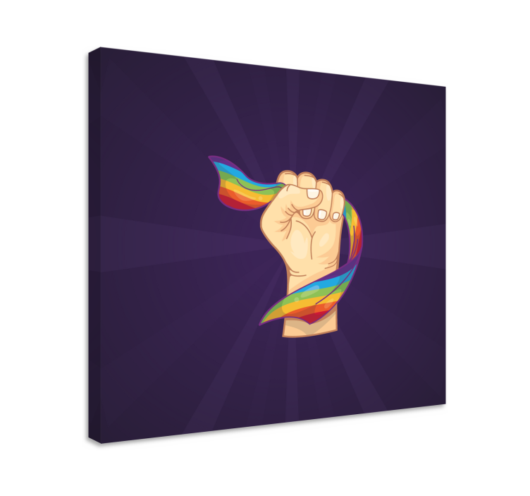 Lerretsbilde sagn stolthetsfist symbol - Tenstickers