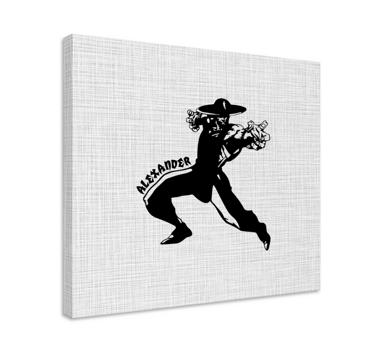 Original ninja ensfarget design lerretsbilde tilpasset - Tenstickers