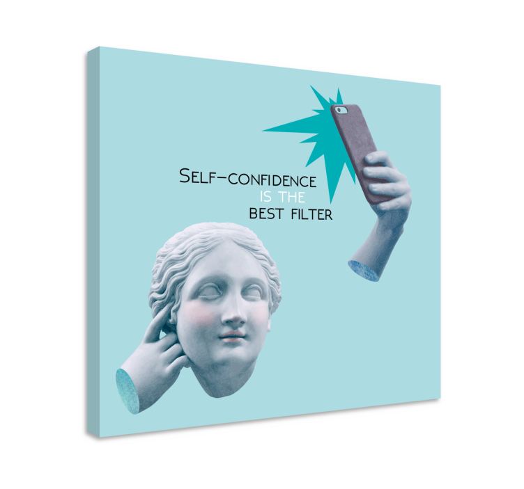 Lerretsbilde sagn selvtillit sitat - Tenstickers