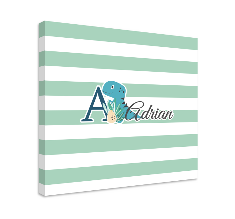 Dinosaurer lerretsbilde adrian's lekne dino - Tenstickers