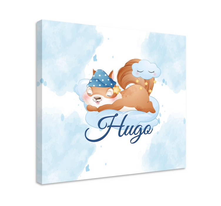 Rullegardin dyr ekorn drømmer søtt - Tenstickers