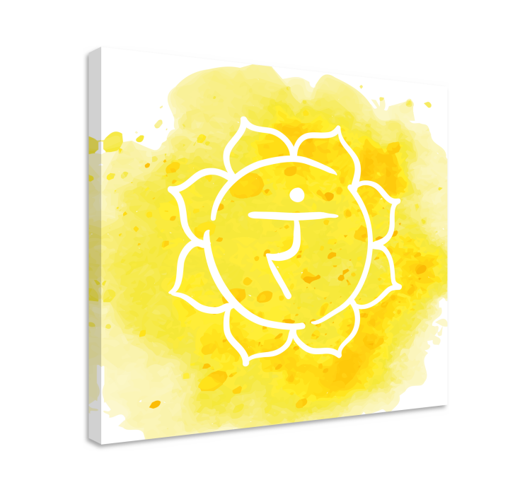 Lerretsbilde zen chakra symbol - Tenstickers