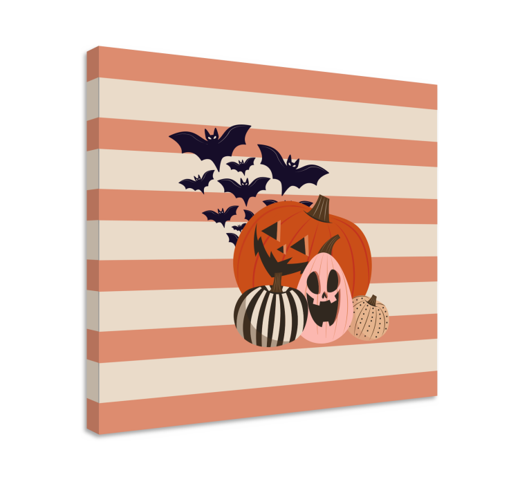 Sport lerretsbilde halloween gresskar samling - Tenstickers