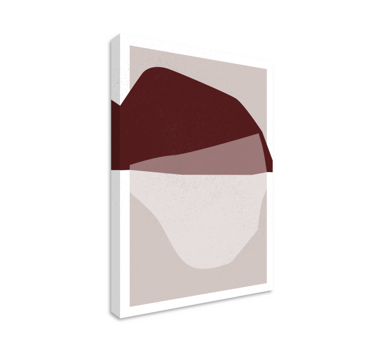 Lerretsbilde moderne abstrakte former fusjon - Tenstickers