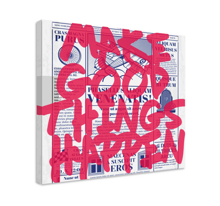 Lerretsbilde sagn gjør gode ting - Tenstickers