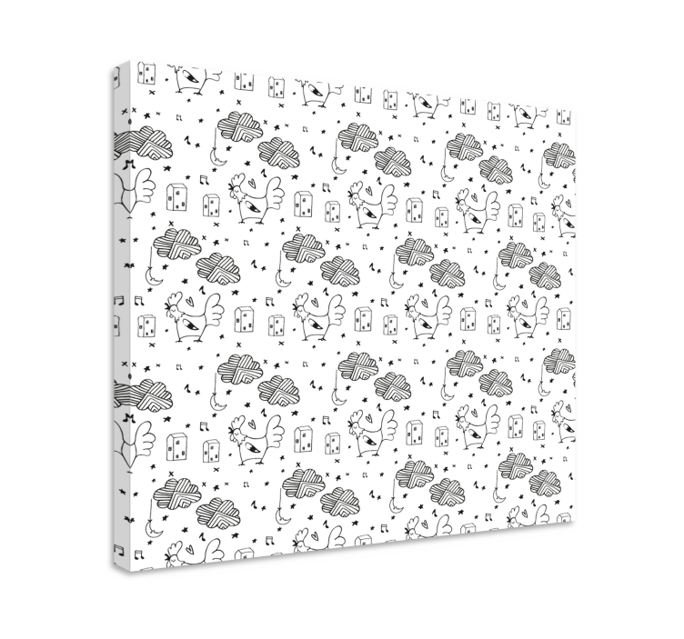 Dyr lerretsbilde sjarmerende fjærkledde venner - Tenstickers