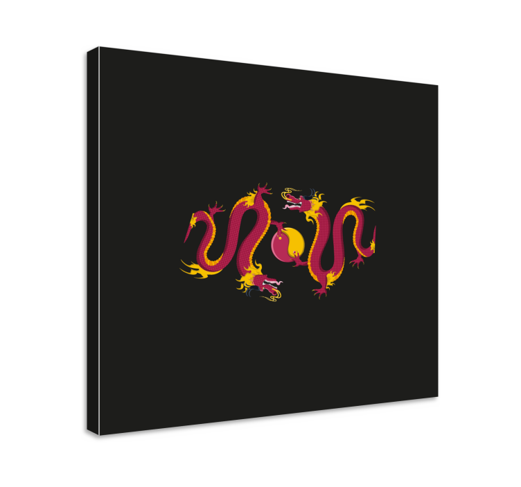 Brennende dragedans lerretsbilde øyenstikker - Tenstickers