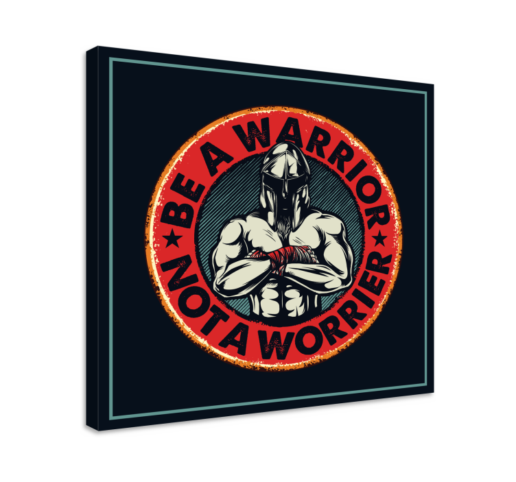 Lerretsbilde sagn vær en kriger - Tenstickers