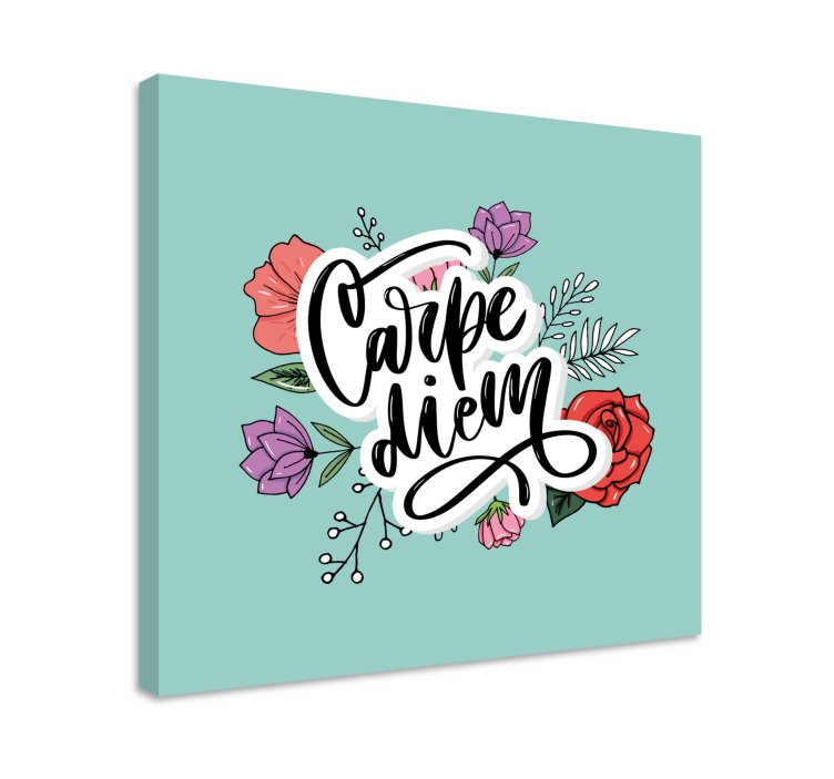 Lerretsbilde sagn carpe diem blomster - Tenstickers