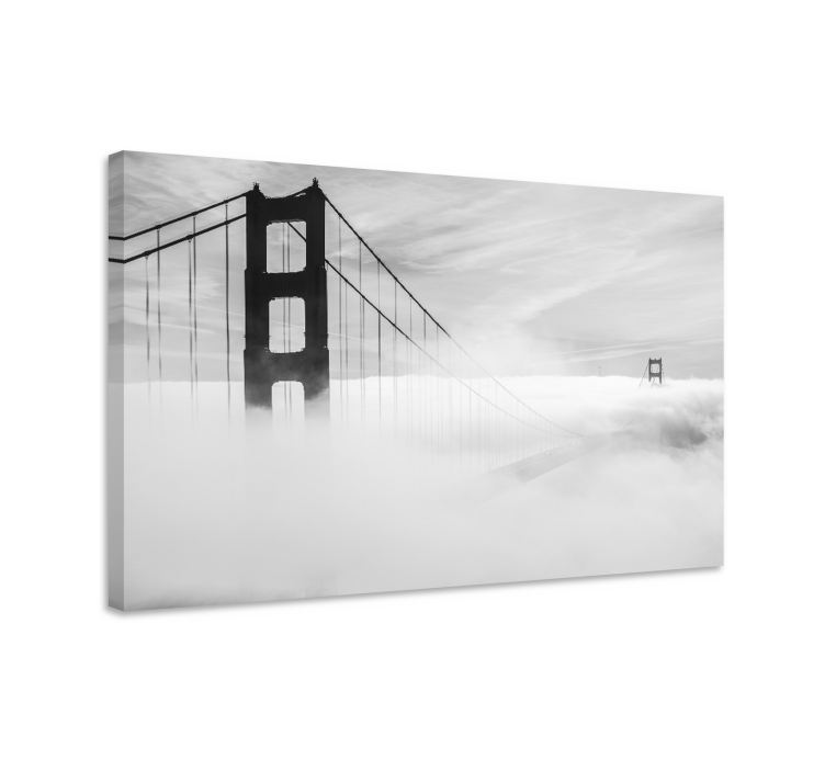 Golden gate-forbindelsen byer lerretsbilde - Tenstickers