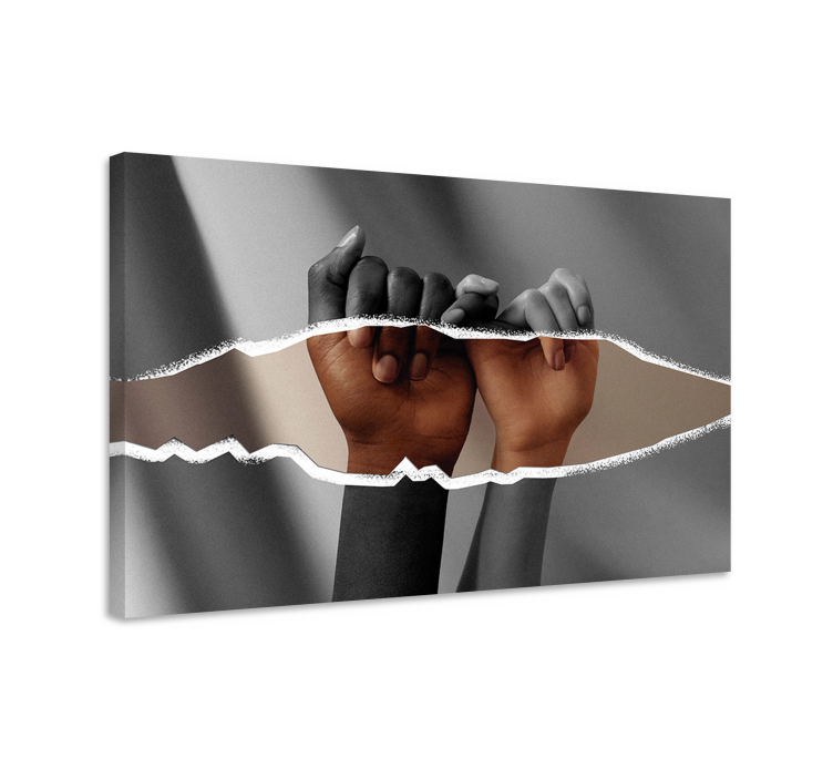 Lerretsbilde personer hender sammen - Tenstickers