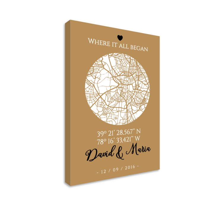 Hvor det hele begynte lerretsbilde tilpasset - Tenstickers