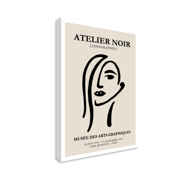 Atelier noir lerretsbilde kunst - Tenstickers