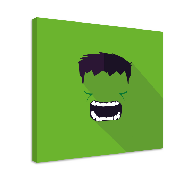 Grønn superhelt lerretsbilde superhelter - Tenstickers