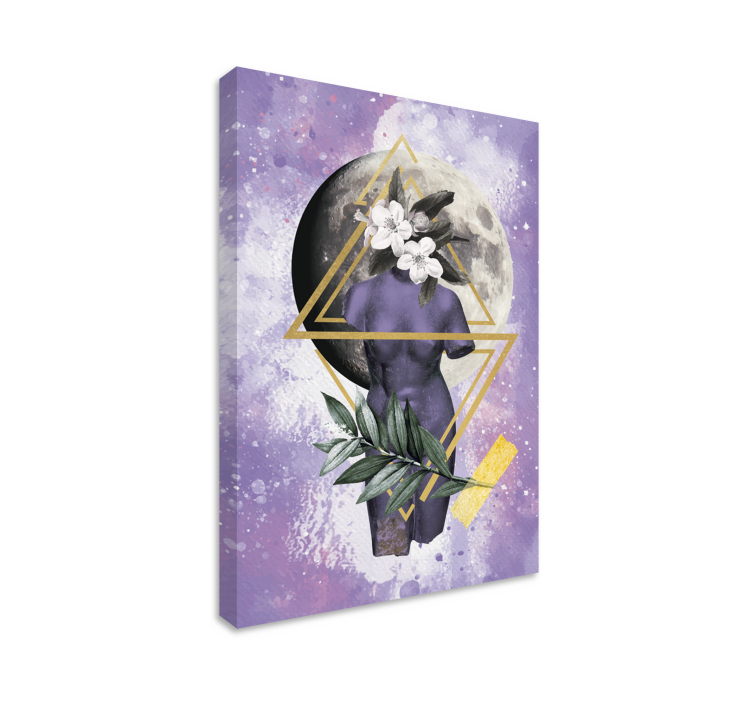 Digital collage kunst lerretsbilde - Tenstickers