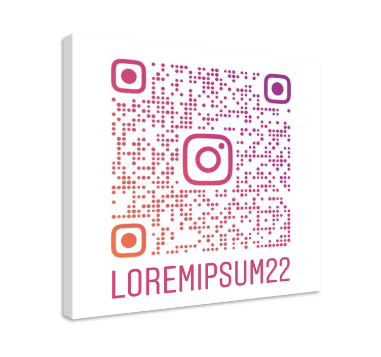 Tilpasset Instagram QR-kode met egne navn  - Tenstickers